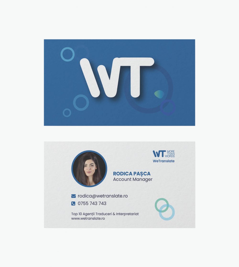 WeTranslate Business Cards